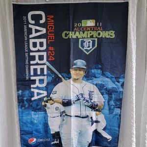 Detroit Tigers 2011 AL Central Champs Flag